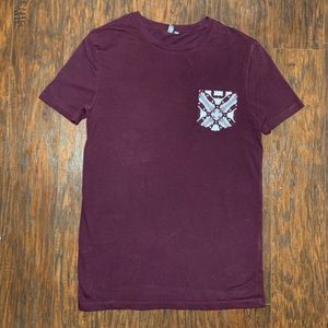 ASOS Men’s Pocket T-Shirt Maroon Size XL